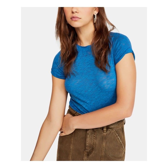 Free People Tops - NWT Free People Night Sky Burnout T- Shirt size XS